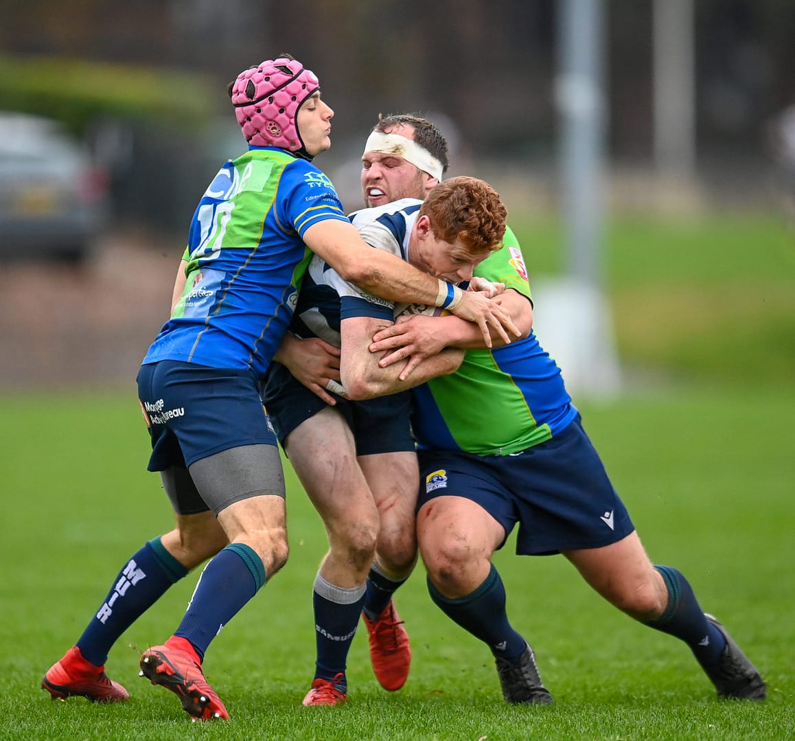 Image taken during the FOSROC Super6 rugby match between Heriot’s Rugby and Boroughmuir Bears at Goldenacre, Edinburgh, Scotland on 16 October 2021.