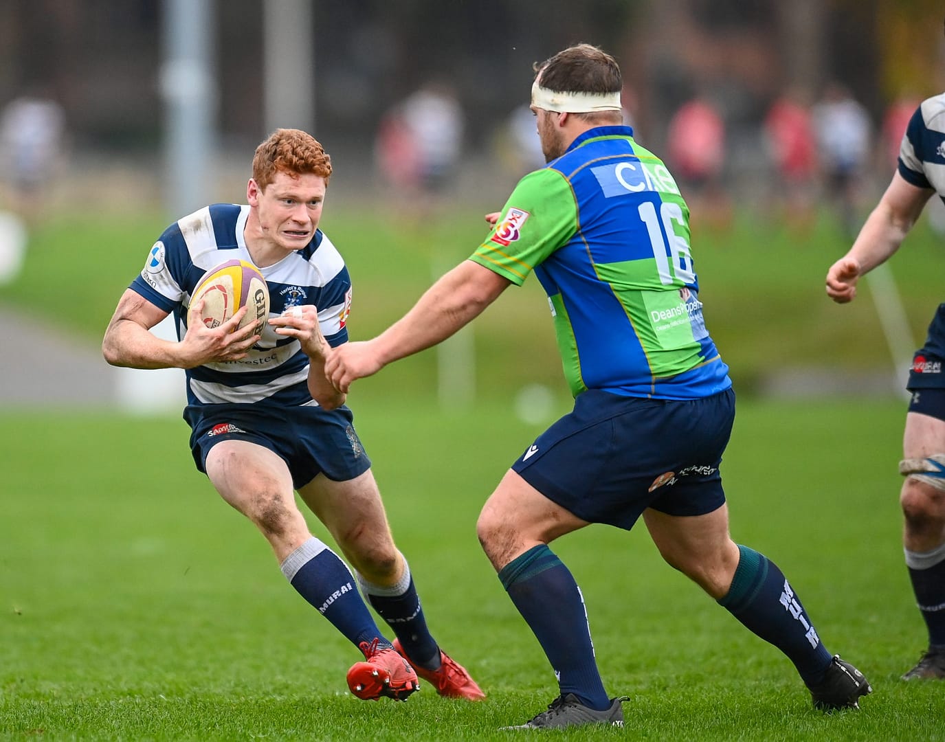 Image taken during the FOSROC Super6 rugby match between Heriot’s Rugby and Boroughmuir Bears at Goldenacre, Edinburgh, Scotland on 16 October 2021.