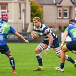 Image taken during the FOSROC Super6 rugby match between Heriot’s Rugby and Boroughmuir Bears at Goldenacre, Edinburgh, Scotland on 16 October 2021.