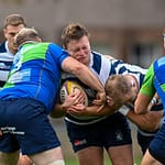 Image taken during the FOSROC Super6 rugby match between Heriot’s Rugby and Boroughmuir Bears at Goldenacre, Edinburgh, Scotland on 16 October 2021.