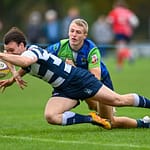 Image taken during the FOSROC Super6 rugby match between Heriot’s Rugby and Boroughmuir Bears at Goldenacre, Edinburgh, Scotland on 16 October 2021.