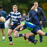Image taken during the FOSROC Super6 rugby match between Heriot’s Rugby and Boroughmuir Bears at Goldenacre, Edinburgh, Scotland on 16 October 2021.