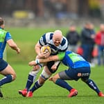 Image taken during the FOSROC Super6 rugby match between Heriot’s Rugby and Boroughmuir Bears at Goldenacre, Edinburgh, Scotland on 16 October 2021.