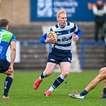 Image taken during the FOSROC Super6 rugby match between Heriot’s Rugby and Boroughmuir Bears at Goldenacre, Edinburgh, Scotland on 16 October 2021.