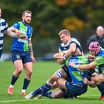 Image taken during the FOSROC Super6 rugby match between Heriot’s Rugby and Boroughmuir Bears at Goldenacre, Edinburgh, Scotland on 16 October 2021.