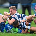 Image taken during the FOSROC Super6 rugby match between Heriot’s Rugby and Boroughmuir Bears at Goldenacre, Edinburgh, Scotland on 16 October 2021.