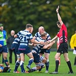 Image taken during the FOSROC Super6 rugby match between Heriot’s Rugby and Boroughmuir Bears at Goldenacre, Edinburgh, Scotland on 16 October 2021.