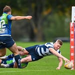 Image taken during the FOSROC Super6 rugby match between Heriot’s Rugby and Boroughmuir Bears at Goldenacre, Edinburgh, Scotland on 16 October 2021.