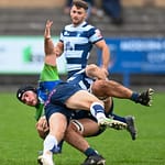 Image taken during the FOSROC Super6 rugby match between Heriot’s Rugby and Boroughmuir Bears at Goldenacre, Edinburgh, Scotland on 16 October 2021.