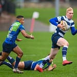 Image taken during the FOSROC Super6 rugby match between Heriot’s Rugby and Boroughmuir Bears at Goldenacre, Edinburgh, Scotland on 16 October 2021.