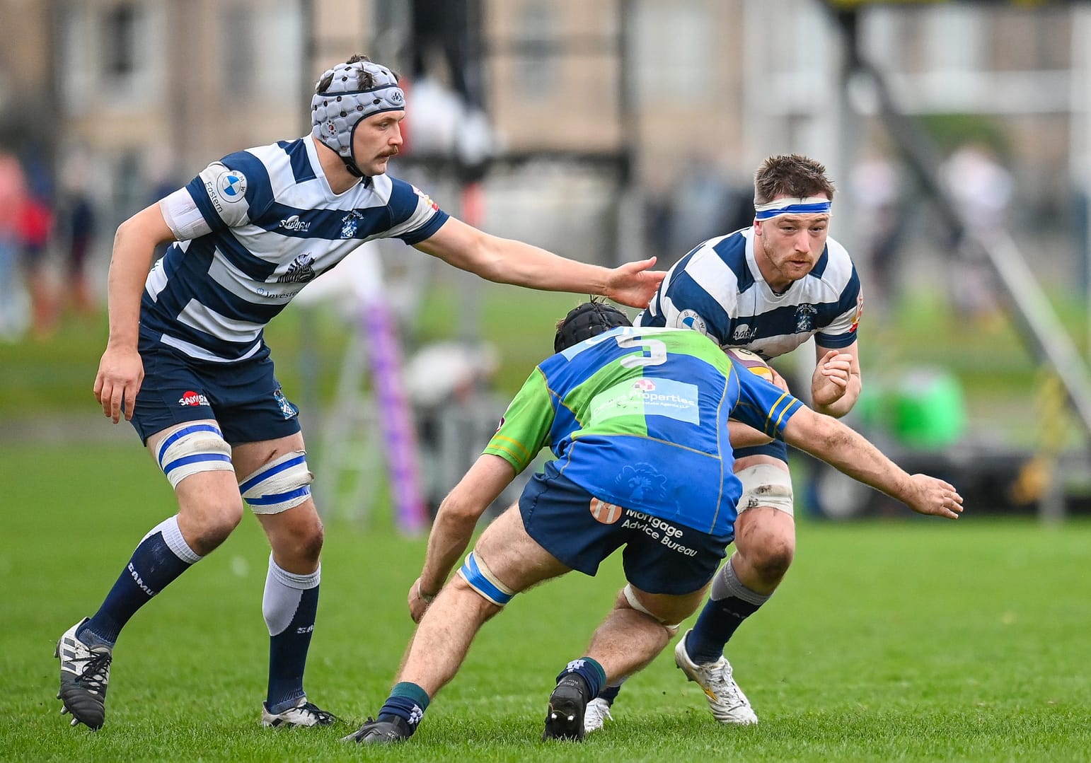 Image taken during the FOSROC Super6 rugby match between Heriot’s Rugby and Boroughmuir Bears at Goldenacre, Edinburgh, Scotland on 16 October 2021.