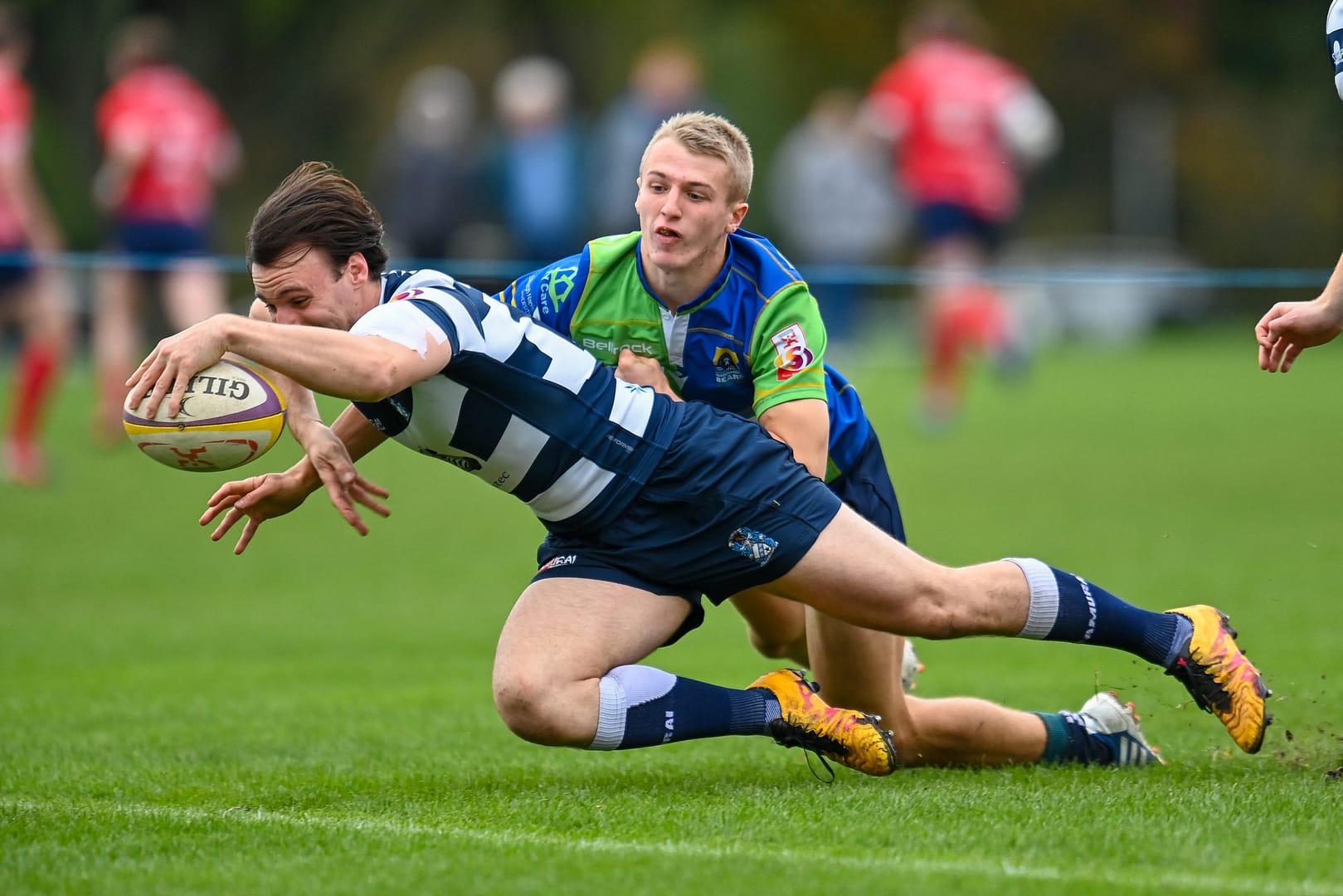 Image taken during the FOSROC Super6 rugby match between Heriot’s Rugby and Boroughmuir Bears at Goldenacre, Edinburgh, Scotland on 16 October 2021.