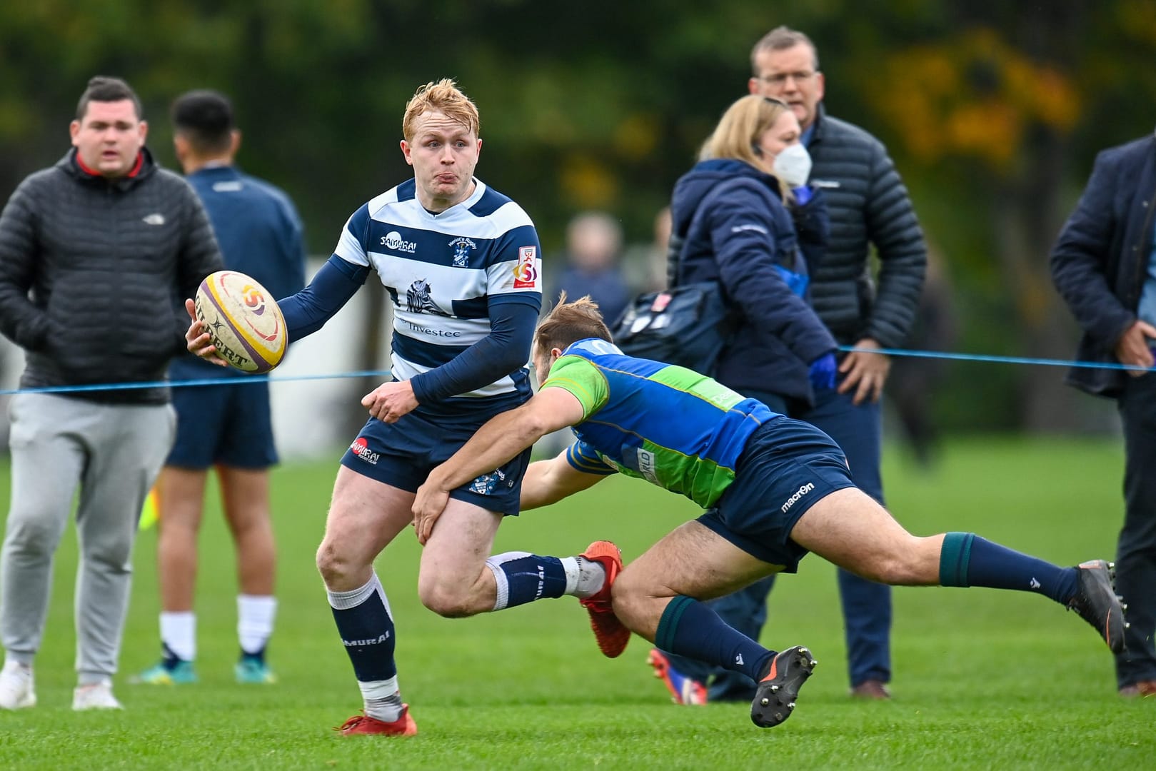 Image taken during the FOSROC Super6 rugby match between Heriot’s Rugby and Boroughmuir Bears at Goldenacre, Edinburgh, Scotland on 16 October 2021.