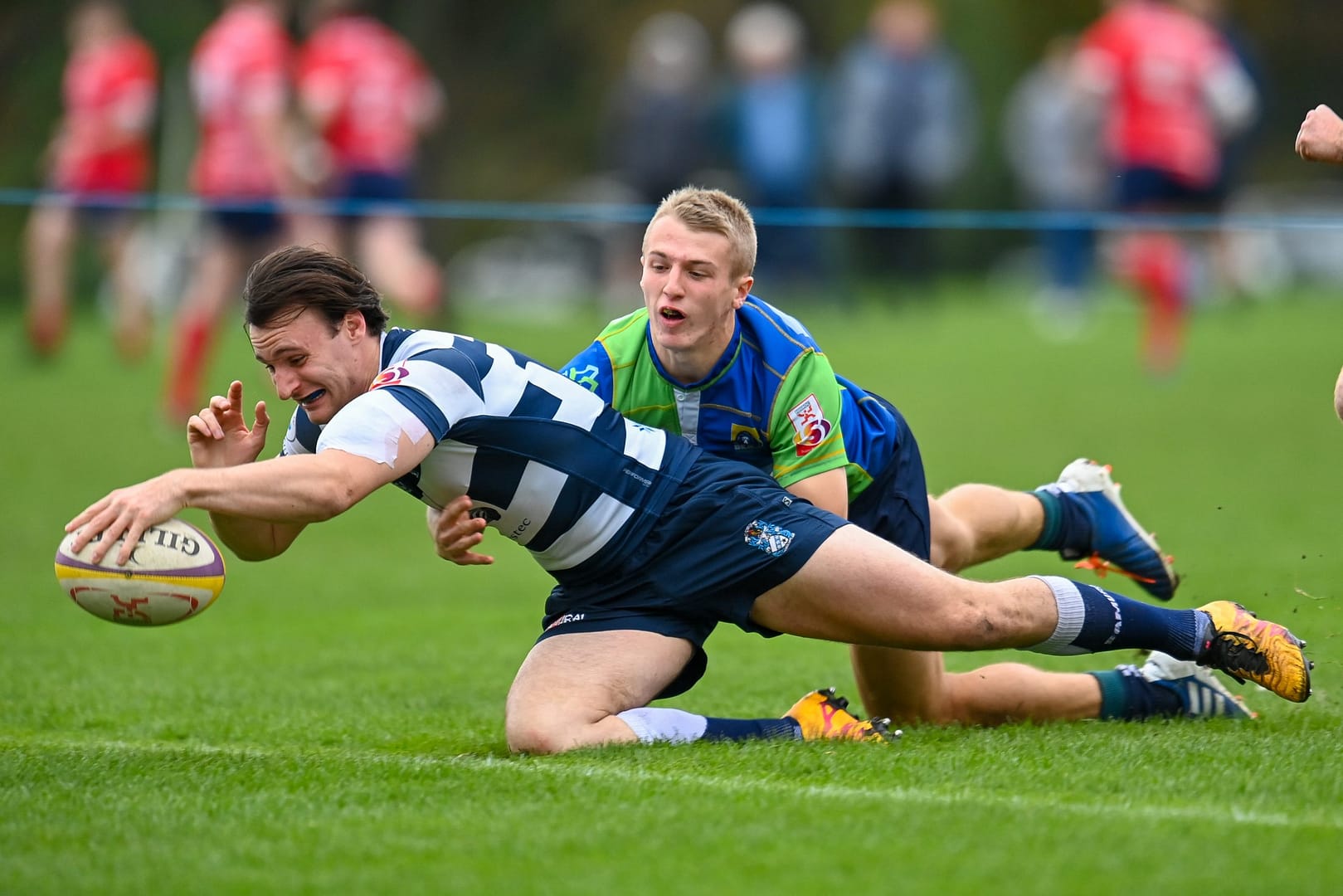 Image taken during the FOSROC Super6 rugby match between Heriot’s Rugby and Boroughmuir Bears at Goldenacre, Edinburgh, Scotland on 16 October 2021.