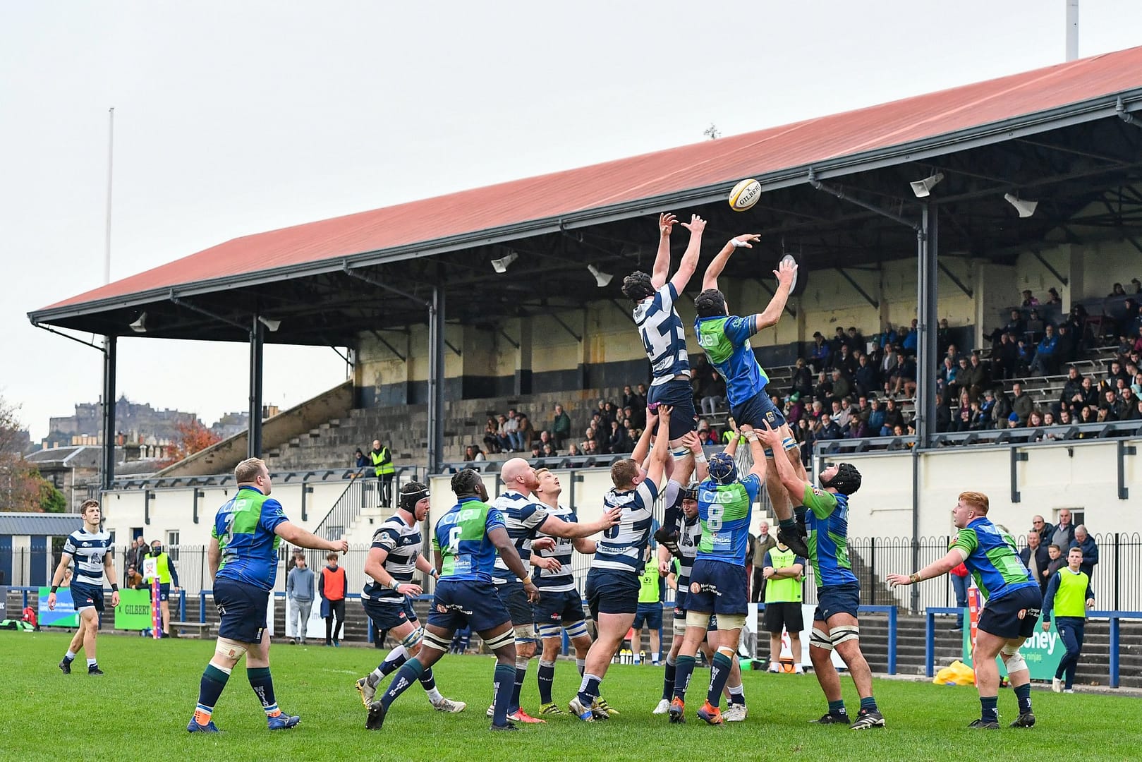Image taken during the FOSROC Super6 rugby match between Heriot’s Rugby and Boroughmuir Bears at Goldenacre, Edinburgh, Scotland on 16 October 2021.
