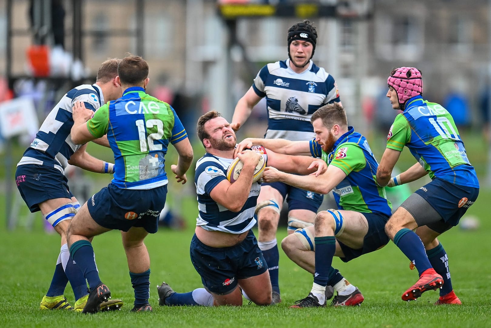 Image taken during the FOSROC Super6 rugby match between Heriot’s Rugby and Boroughmuir Bears at Goldenacre, Edinburgh, Scotland on 16 October 2021.