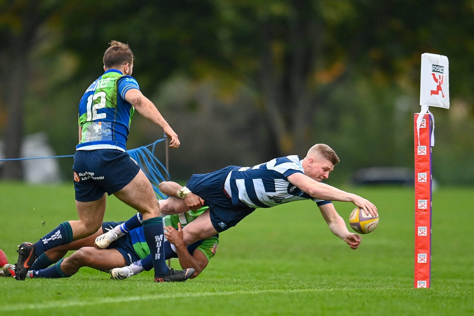 Image taken during the FOSROC Super6 rugby match between Heriot’s Rugby and Boroughmuir Bears at Goldenacre, Edinburgh, Scotland on 16 October 2021.