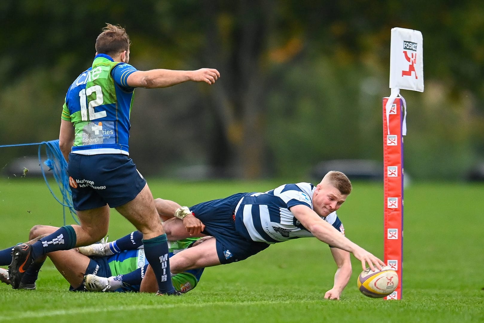Image taken during the FOSROC Super6 rugby match between Heriot’s Rugby and Boroughmuir Bears at Goldenacre, Edinburgh, Scotland on 16 October 2021.