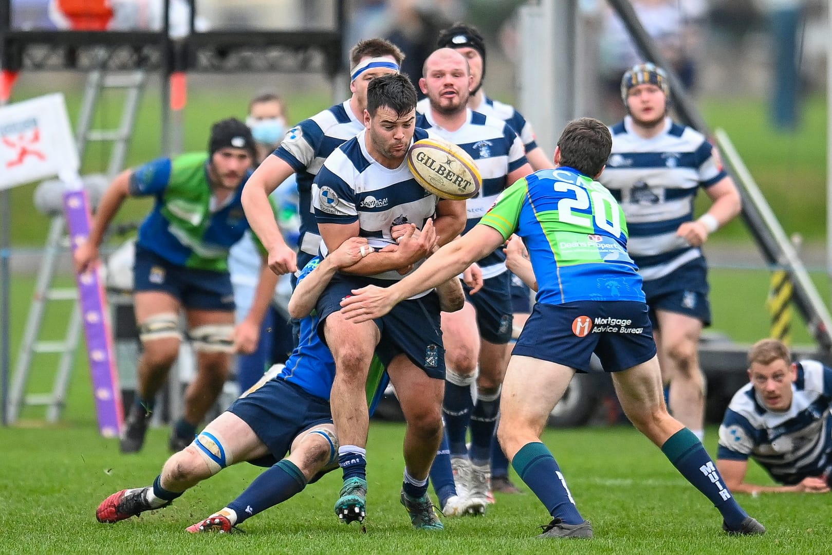 Image taken during the FOSROC Super6 rugby match between Heriot’s Rugby and Boroughmuir Bears at Goldenacre, Edinburgh, Scotland on 16 October 2021.