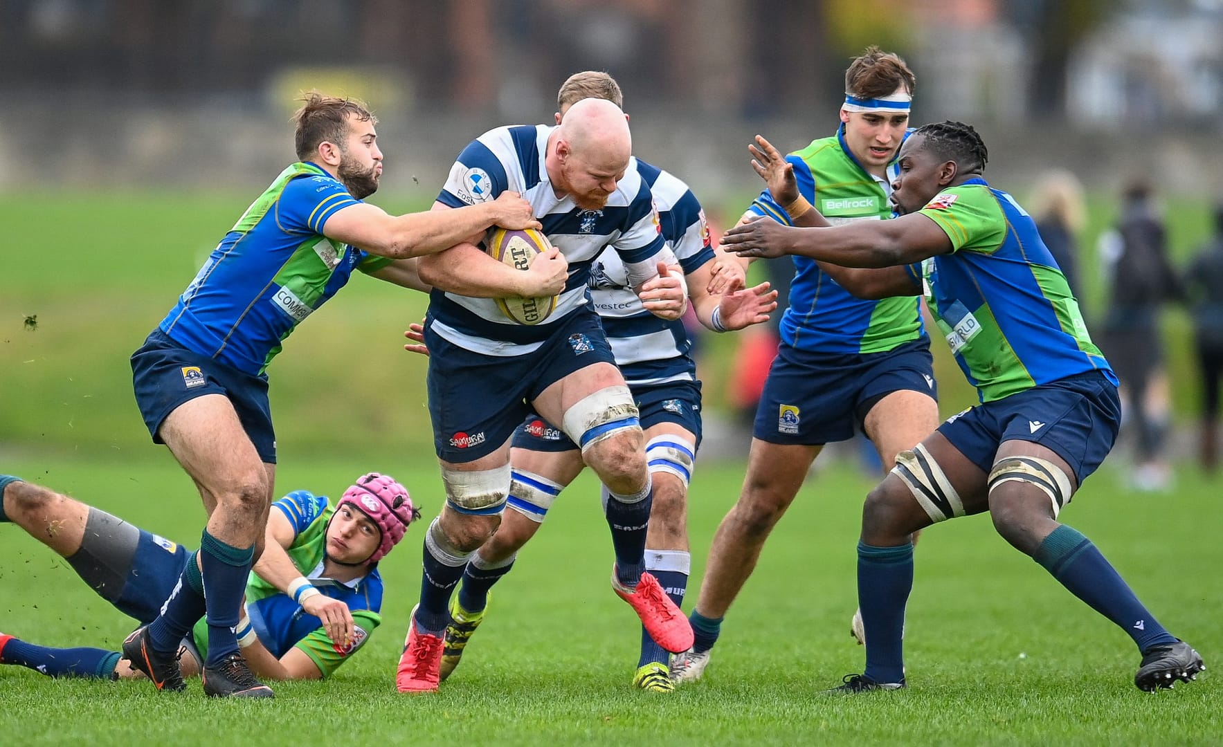 Image taken during the FOSROC Super6 rugby match between Heriot’s Rugby and Boroughmuir Bears at Goldenacre, Edinburgh, Scotland on 16 October 2021.