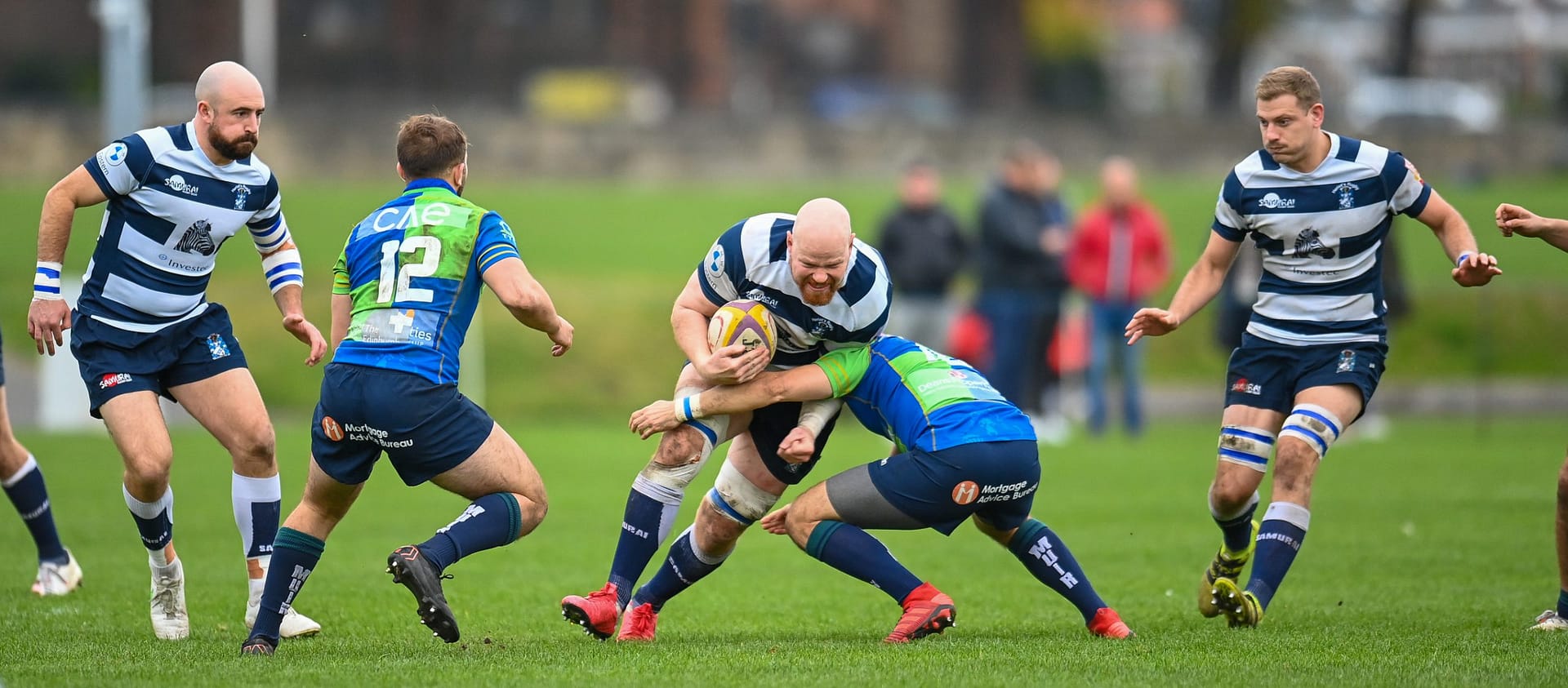 Image taken during the FOSROC Super6 rugby match between Heriot’s Rugby and Boroughmuir Bears at Goldenacre, Edinburgh, Scotland on 16 October 2021.