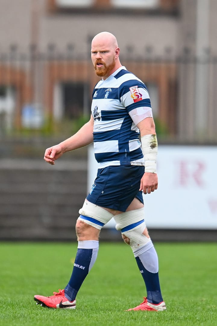 Image taken during the FOSROC Super6 rugby match between Heriot’s Rugby and Boroughmuir Bears at Goldenacre, Edinburgh, Scotland on 16 October 2021.