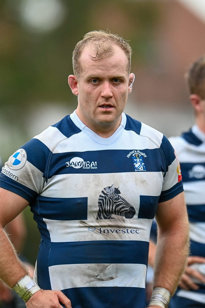 Image taken during the FOSROC Super6 rugby match between Heriot’s Rugby and Boroughmuir Bears at Goldenacre, Edinburgh, Scotland on 16 October 2021.