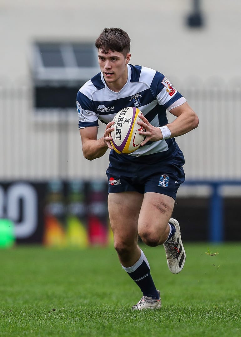 Heriots Ben Evans .FOSROC Super 6 match between Heriot's Rugby and Boroughmuir Bears at Goldenacre, Edinburgh on 09/10/2021. 

(Photo: 39 Design Photography)